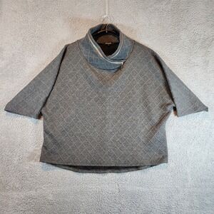 Papa Vancouver Pullover Top Womens L Short Sleeve Contemporary Fashion Comfort